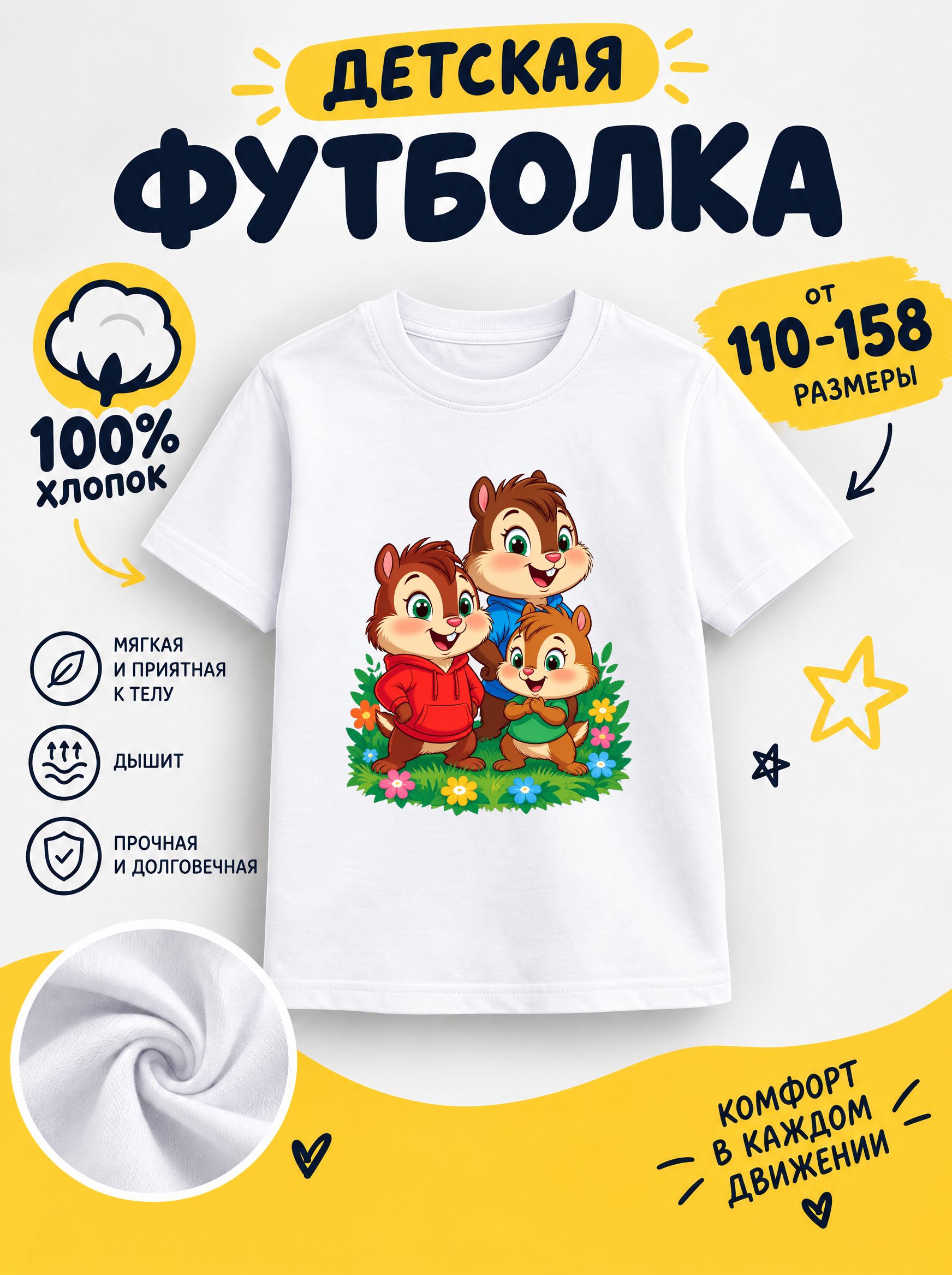 Футболка детская для мальчиков