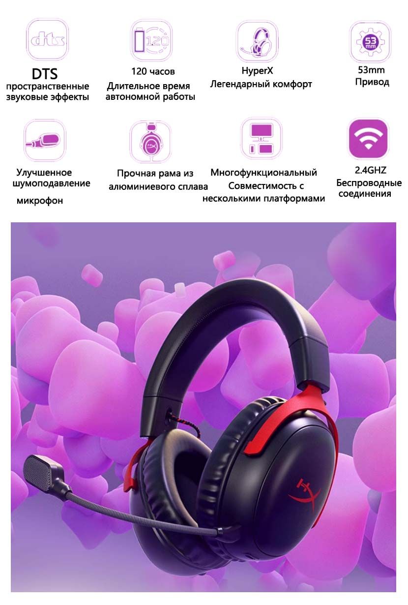 Bluetooth-гарнитура HyperX Cloud 3 - купить по выгодной цене в интернет ...