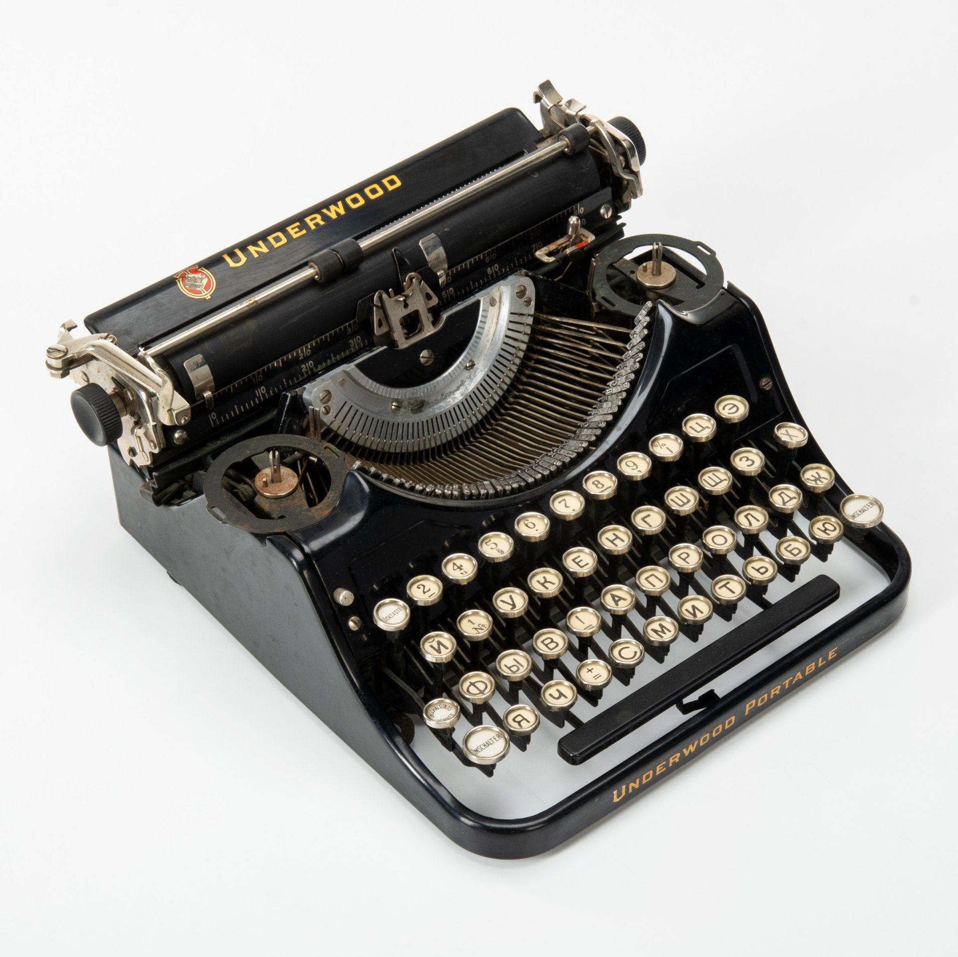 Машинка печатная Underwood Portable, металл, резина, краска, США