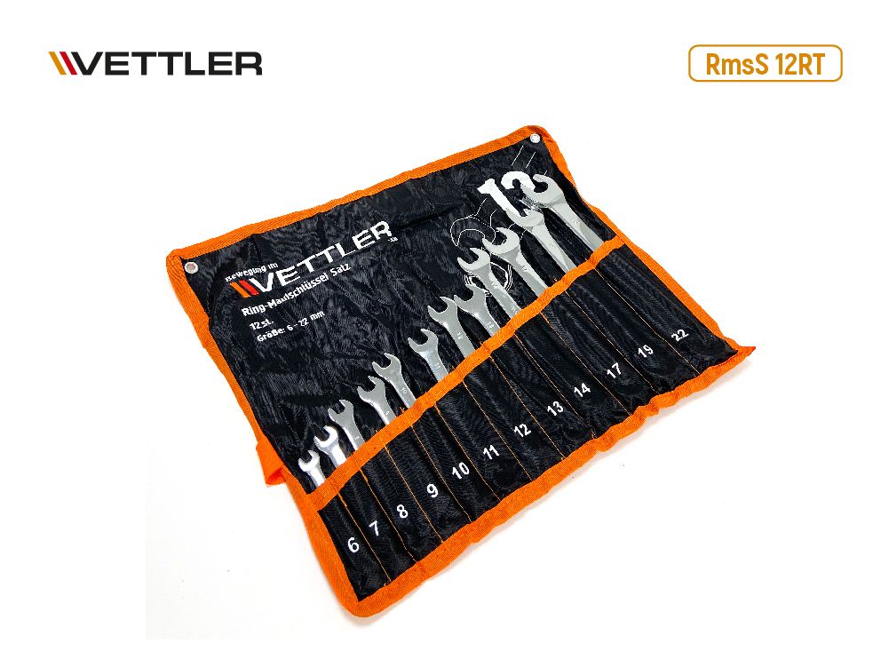 Набор головок 12 предметов 1/2" 6 гр. (8-27 мм) Vettler