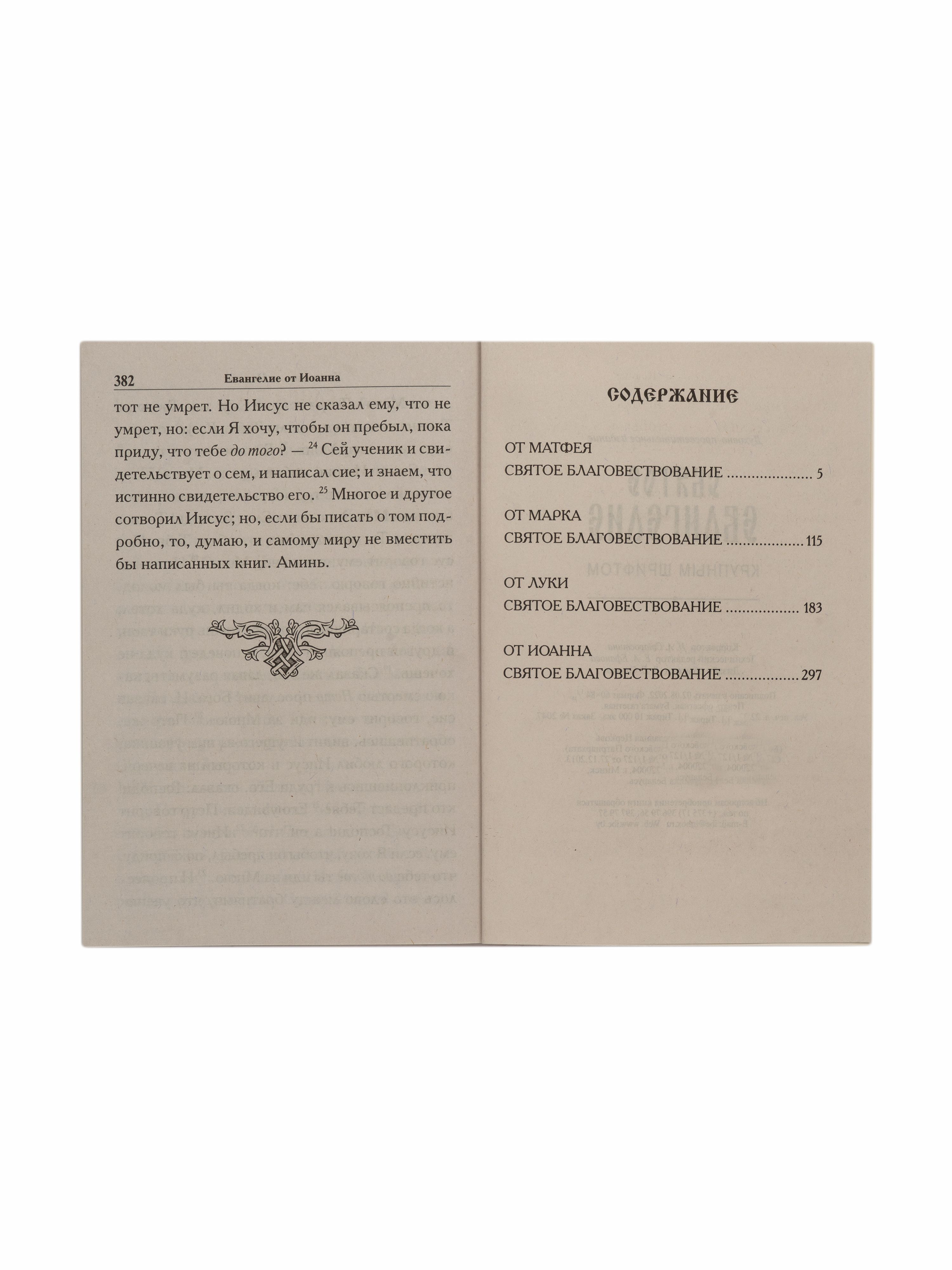 Святое Евангелие крупным шрифтом | Holy Scripture in Large Print - Ozon image 5