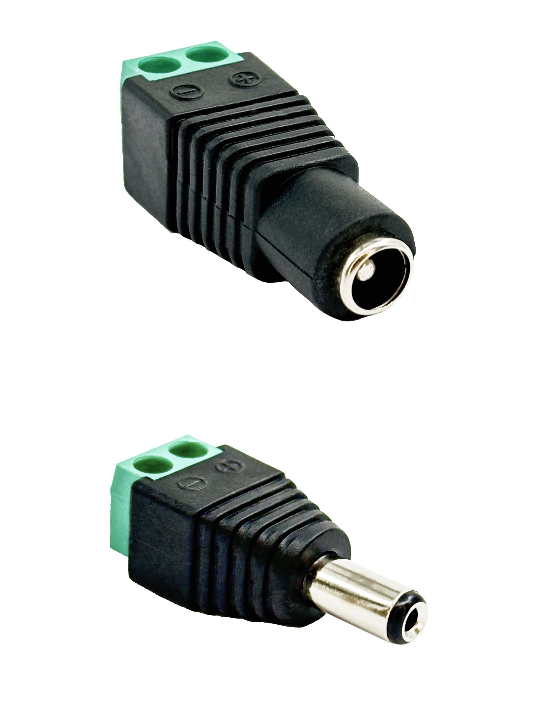 Комплектиз2-хштразъемпитанияDCштекер+гнездо