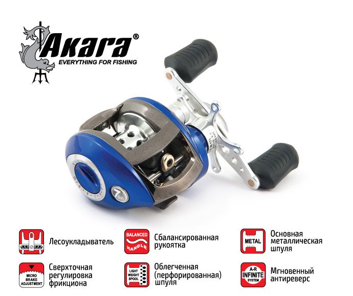 Катушка мульт. Akara Sigeria SR 6+1 L кастинг + смазка