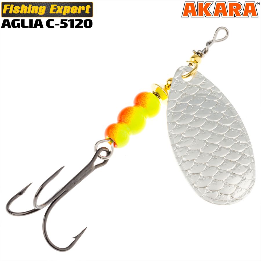 Блесна вращ. Akara C-5120 10 гр. Sil/Yl-Or