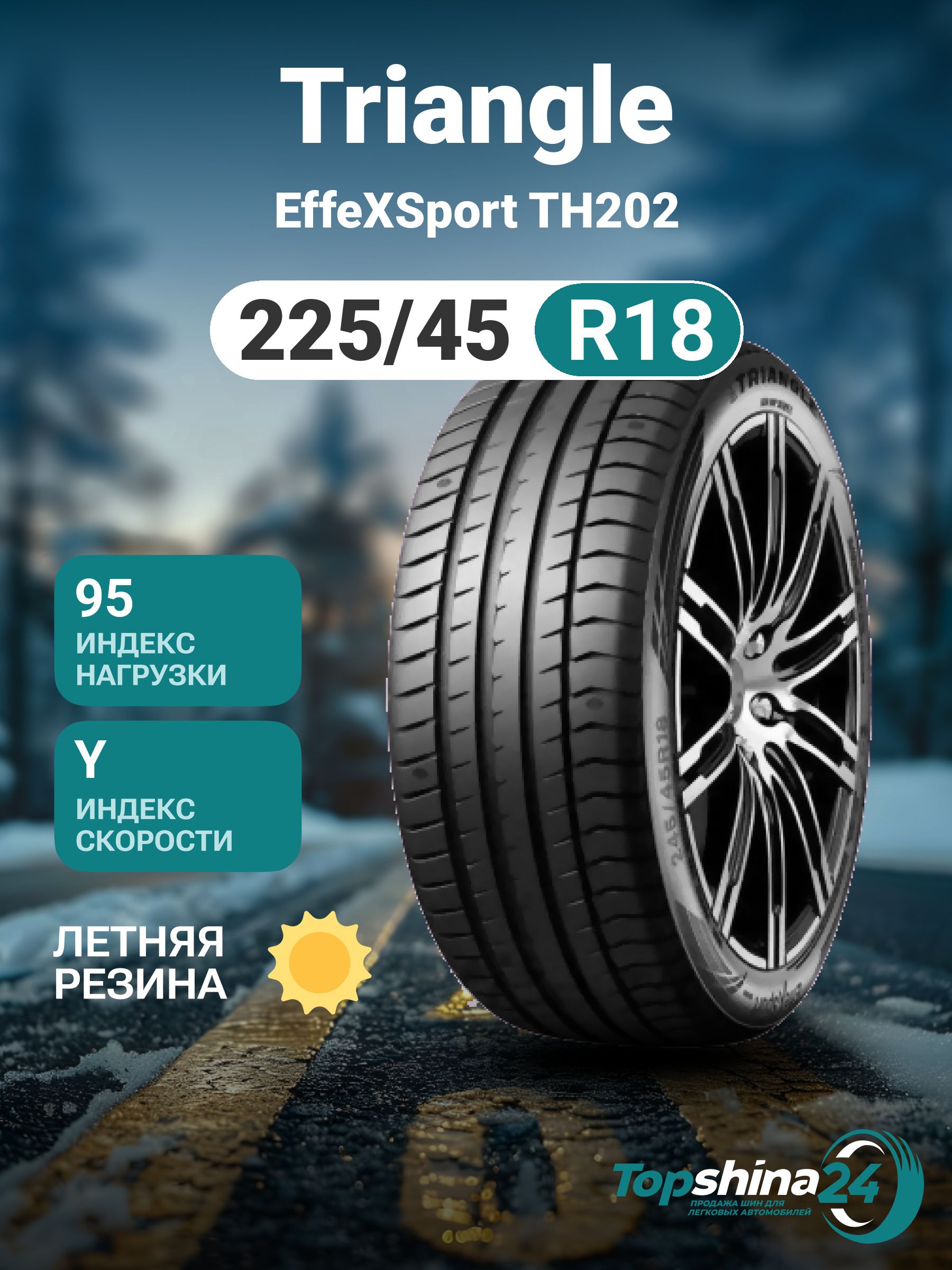 Triangle EffeXSport TH202 Шины летние 225/45 R18 95Y CTS283242