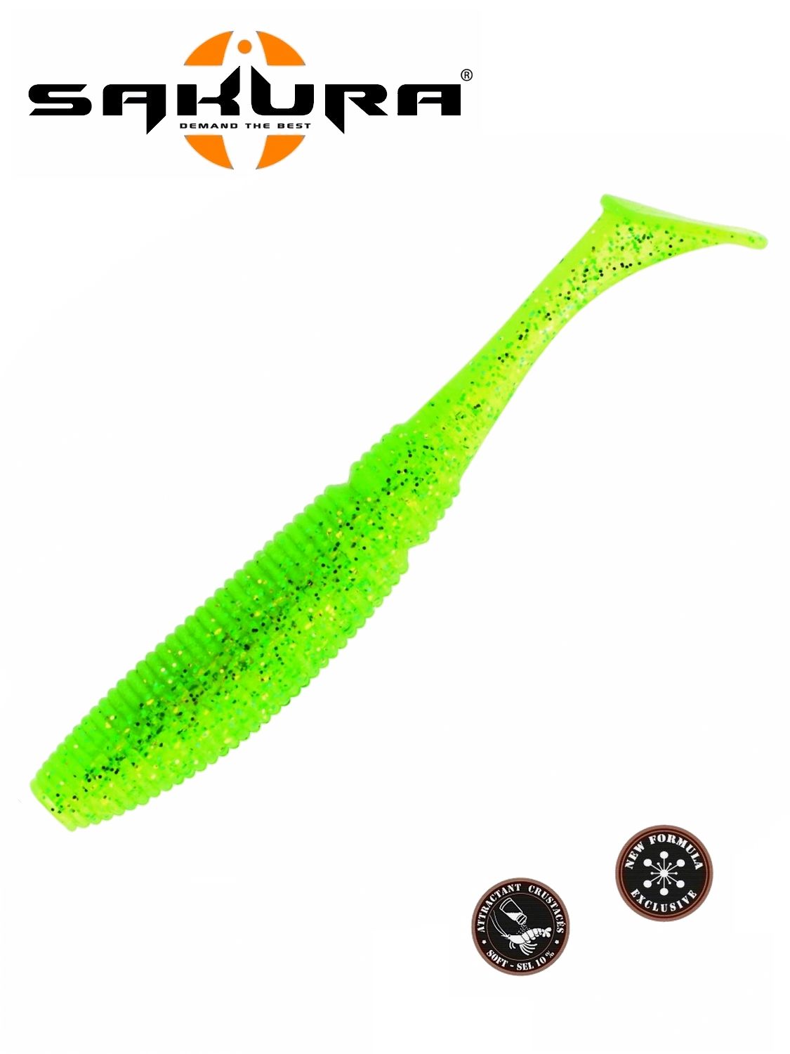 Sakura Slit Shad Evo 2 (50mm) – 8 Esche Morbide Per La Pesca In Acqua Dolce
