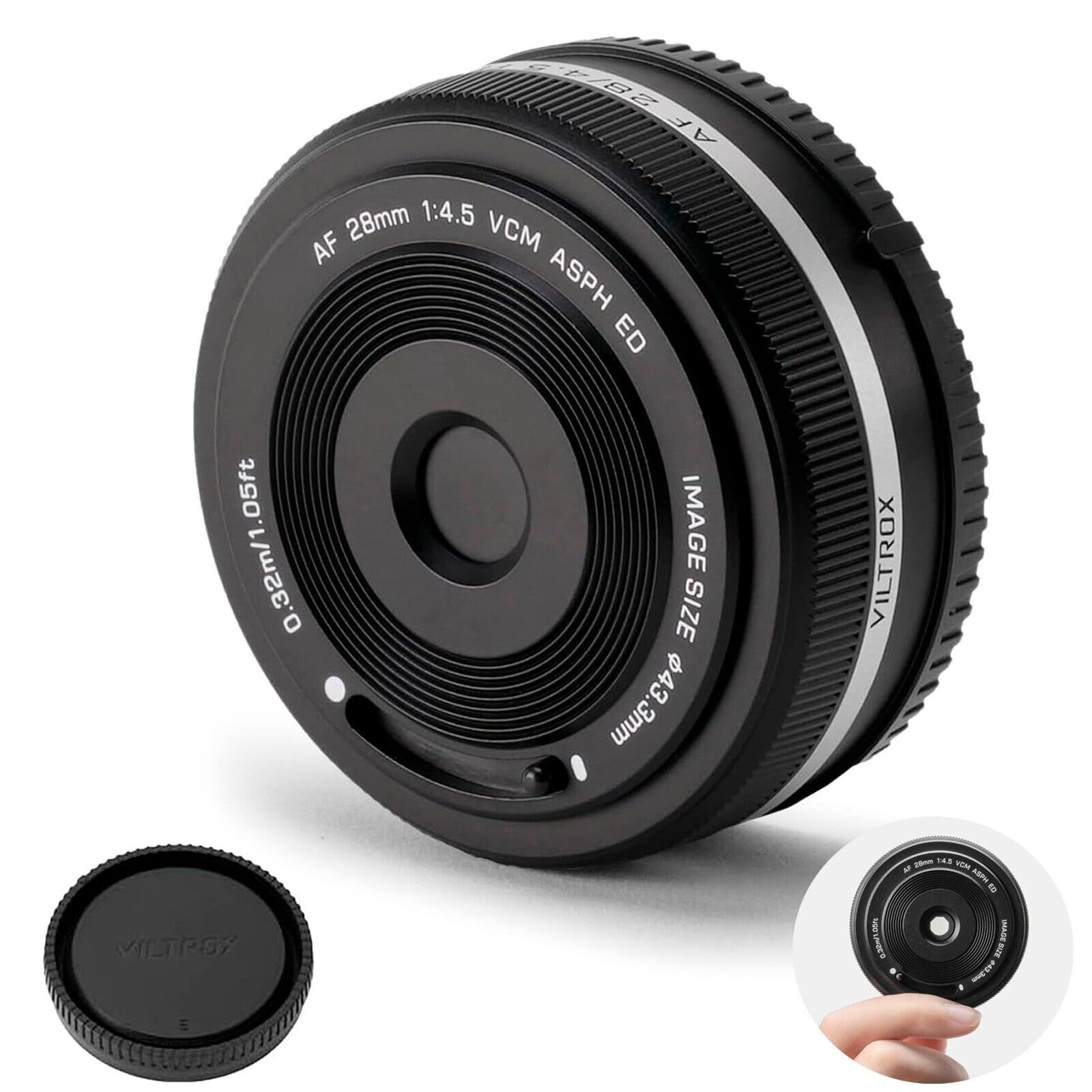 VILTROX 28mm F4.5 XF Pancake Full Frame AF Prime Lens для камер
