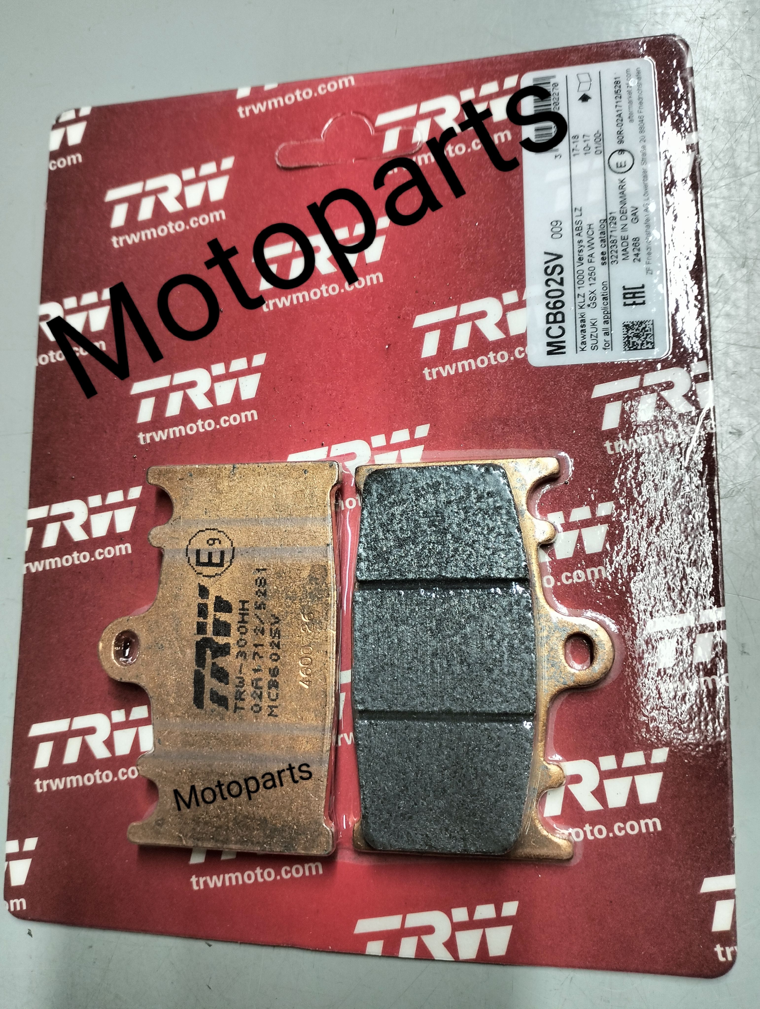 あ Колодки тормозные TRW MCB602SV аналог MCB602 Kawasaki ZX6 Suzuki