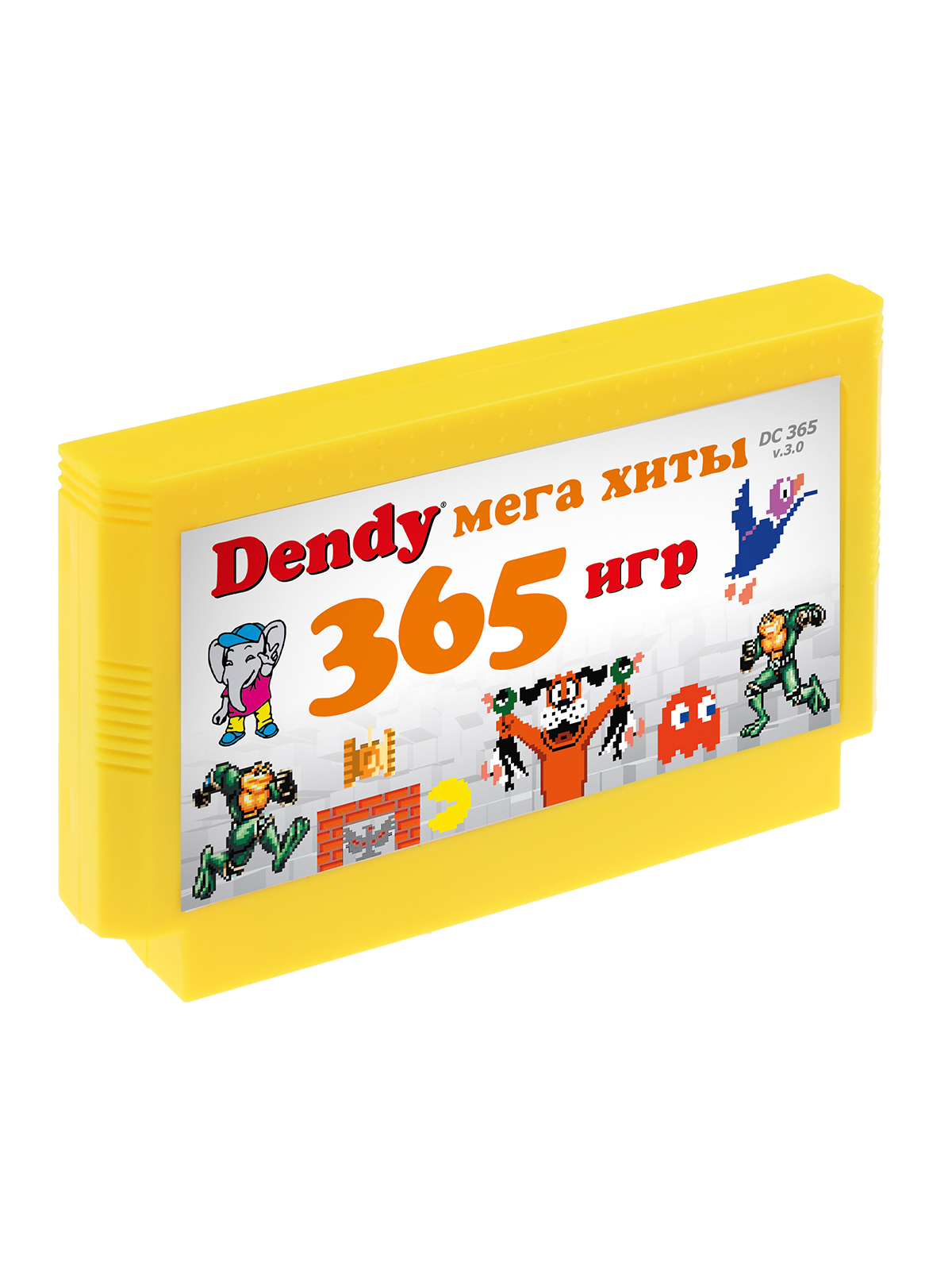 Игровой картридж для приставок Dendy 365 игр Мега хиты Денди / без