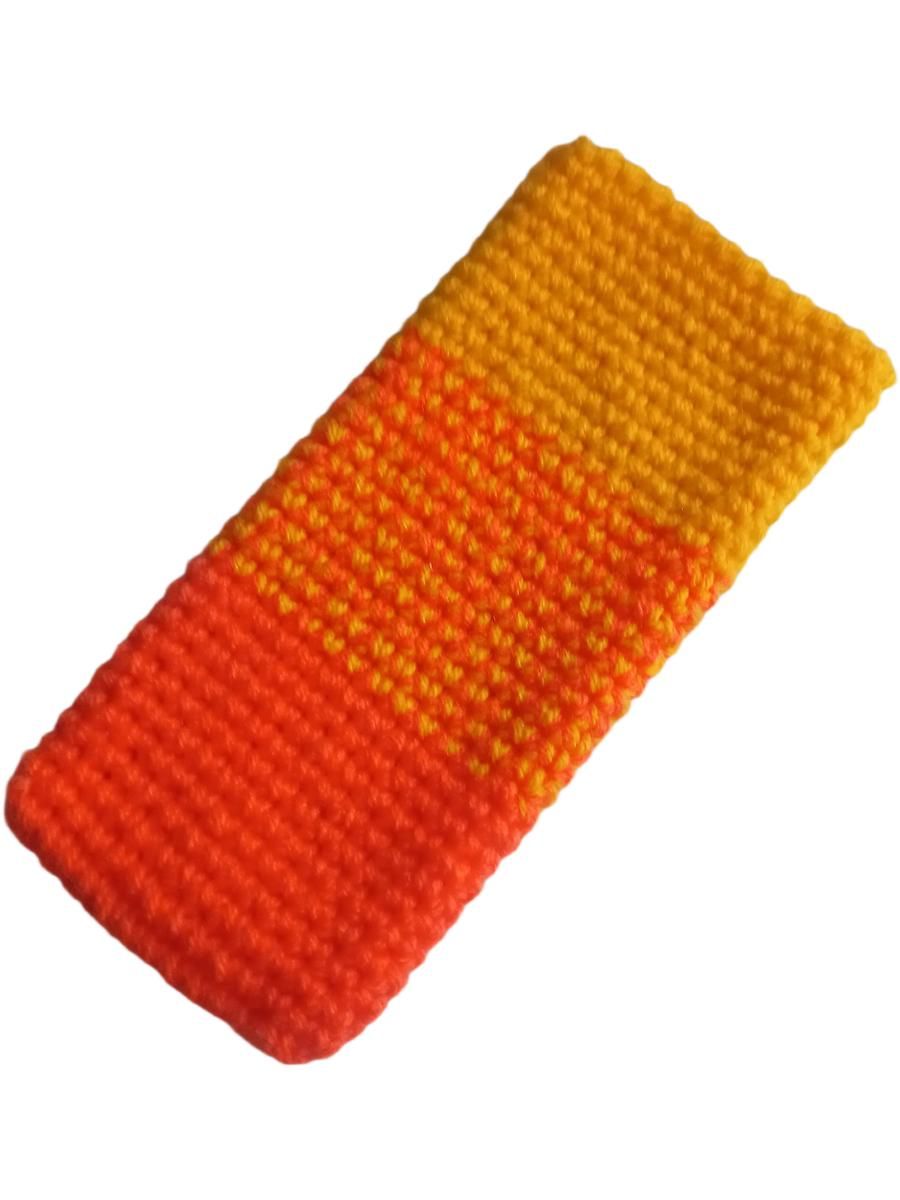 Чехолзимнийуниверсальныйдлясмартфона17,5*8.5сморанжевыйградиент