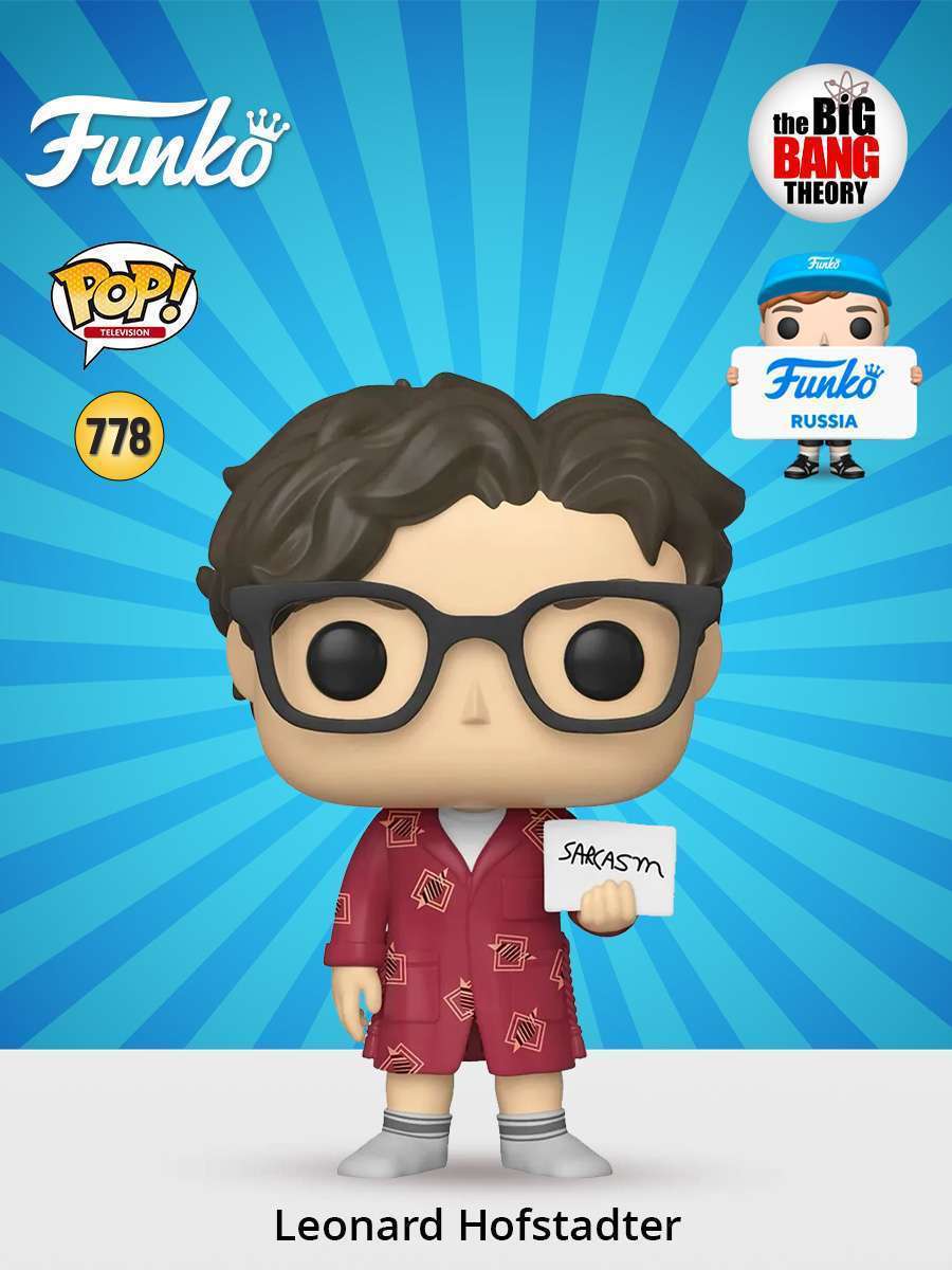 Funko Pop! Leonard Hofstadter – The Big Bang Theory, 9,5 Cm !