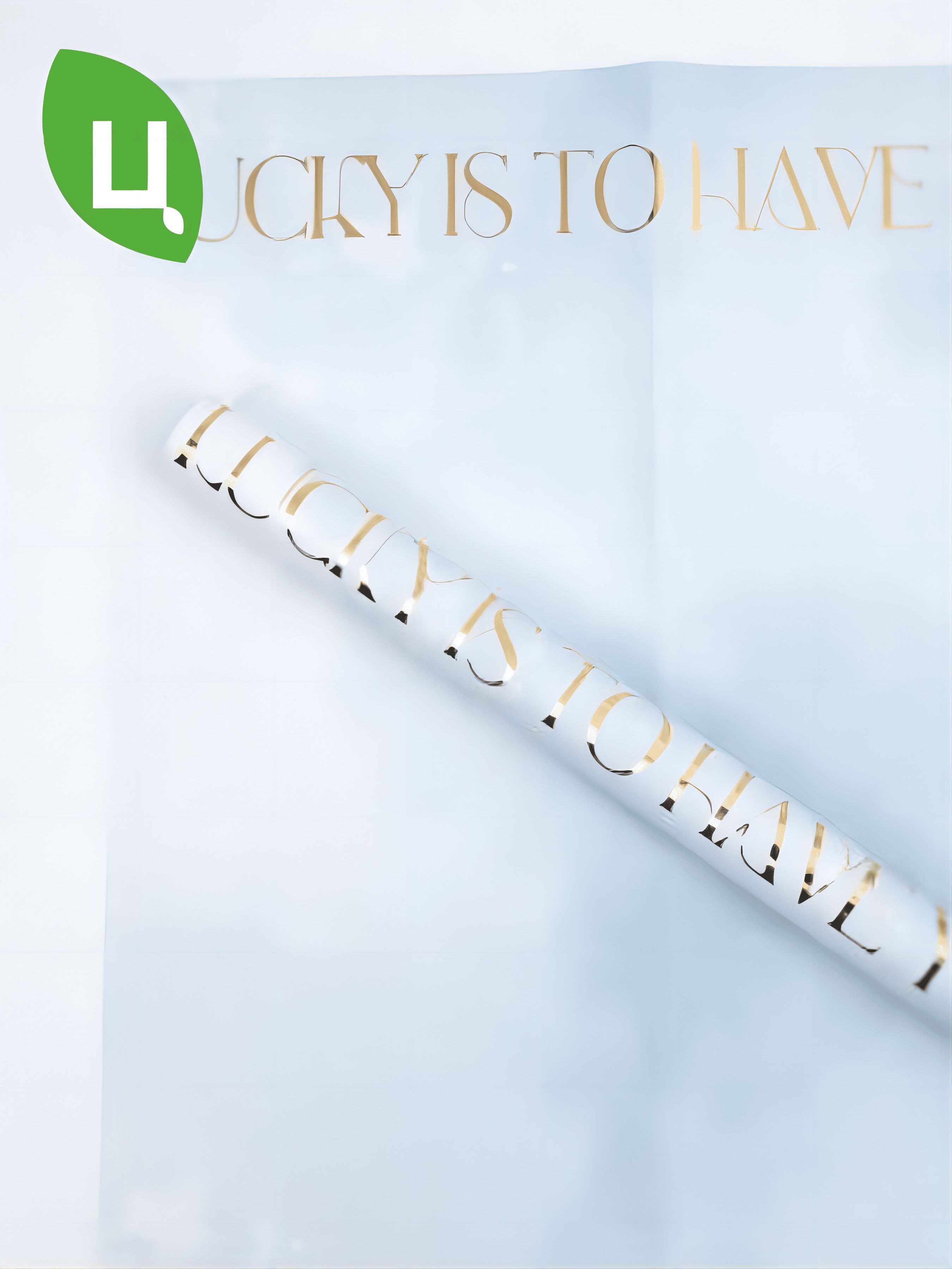 Плёнка 50*58CM  Lucky To Синий PZZ1-4 страна:Китай