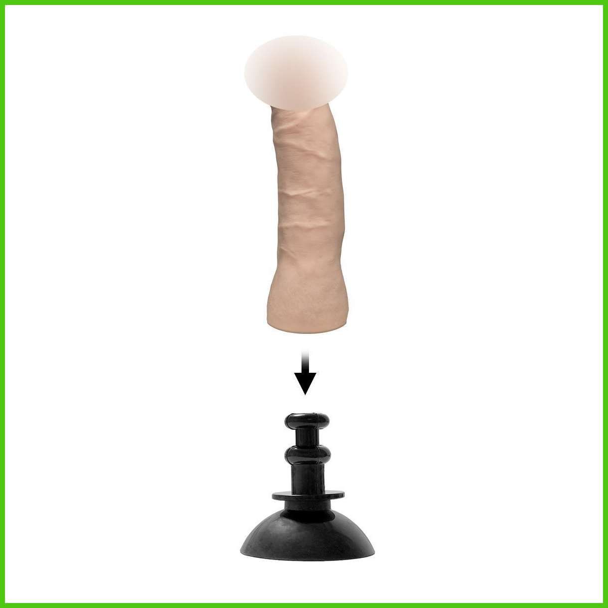 Здоровенный фаллоимитатор Hung Vac-U-Lock Attachment - White Здоровенный фаллоимитатор Hung Vac-U-Lock Attachment - White