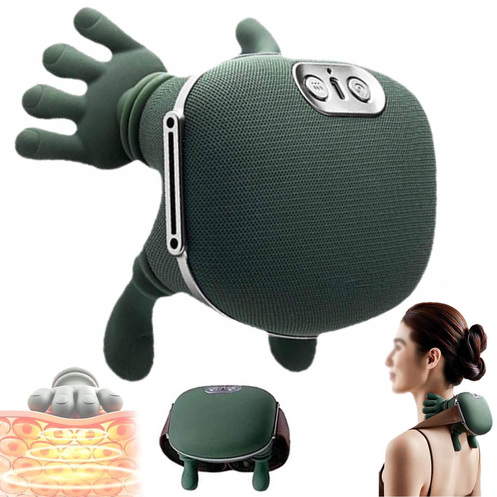 Posture Luxe Массажёр для шеи Siasoo с подогревом, 3 скоростями и 2 ...