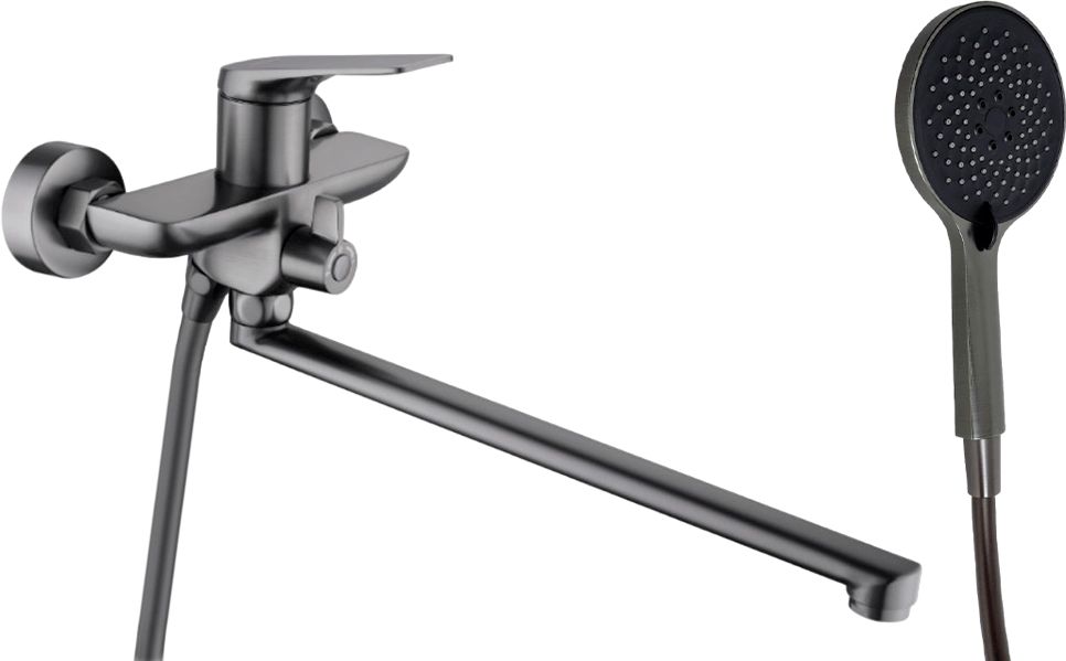 Haiba Смеситель для ванны HAIBA HB22816-3 графит — купить в Алматы