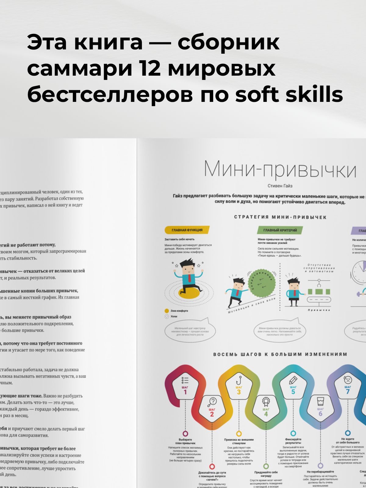 12 soft skills 21 века. Визуальный гид по развитию гибких навыков и креативности на основе 12 бестселлеров | 12 Soft Skills for the 21st Century: A Visual Guide to Developing Flexible Skills and Creativity Based on 12 Bestsellers - Ozon image 2