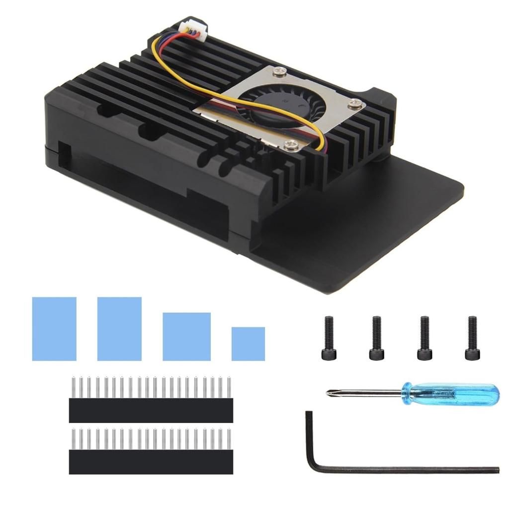 Прочный корпус с охлаждением для эффективного отвода тепла RPi5 5B 8GB ...