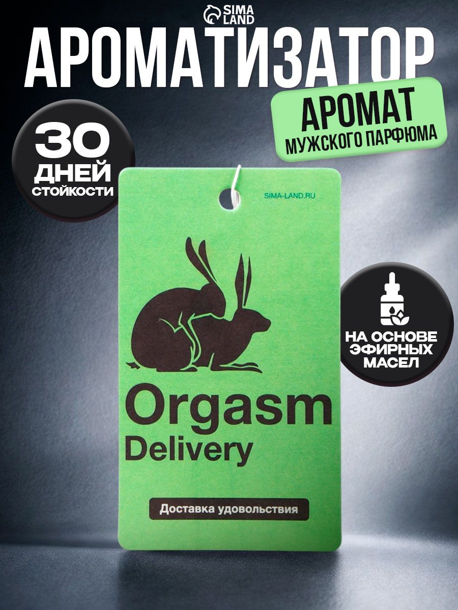 Ароматизатор для автомобиля подвесной бумажный "Orgasm"