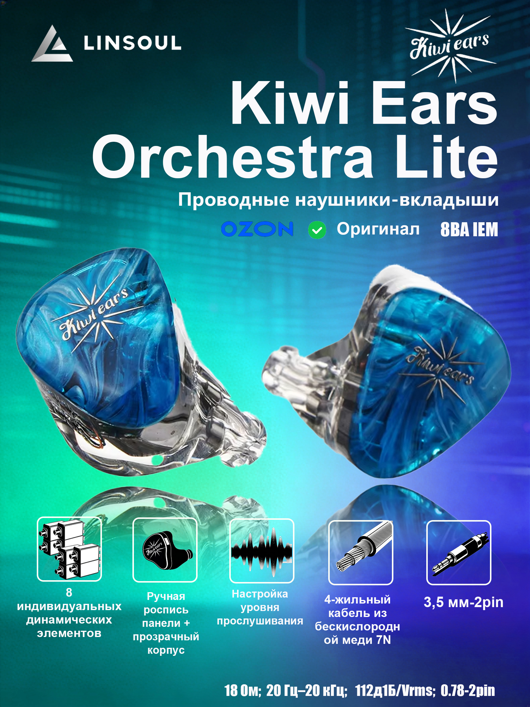 Внутриканальные Внутриканальные Kiwi Ears