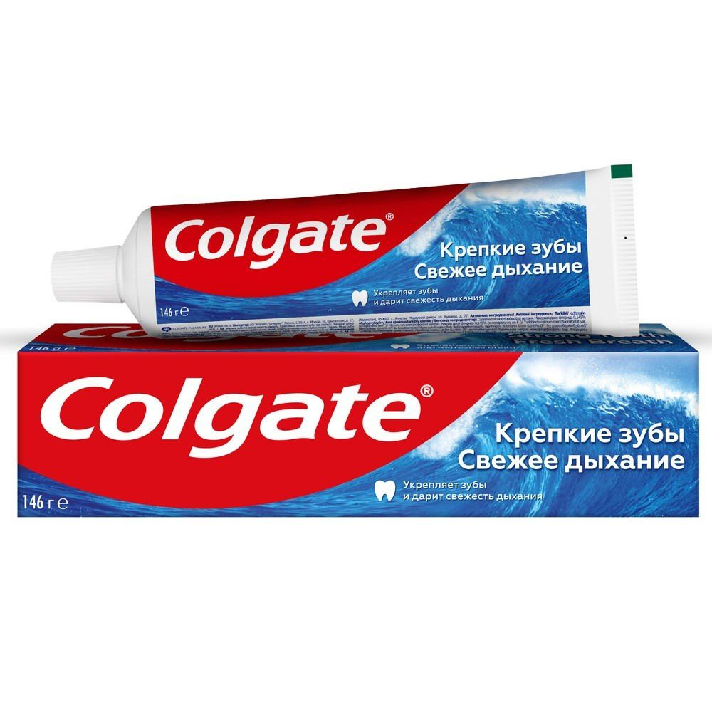 Зубная паста COLGATE СВЕЖЕЕ ДЫХАНИЕ Крепкие зубы 100мл #1