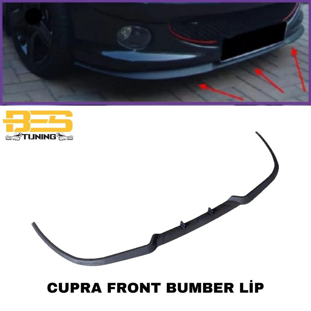 Для Peugeot 206 Cupra R передний спойлер, передний бампер, спойлер для ...