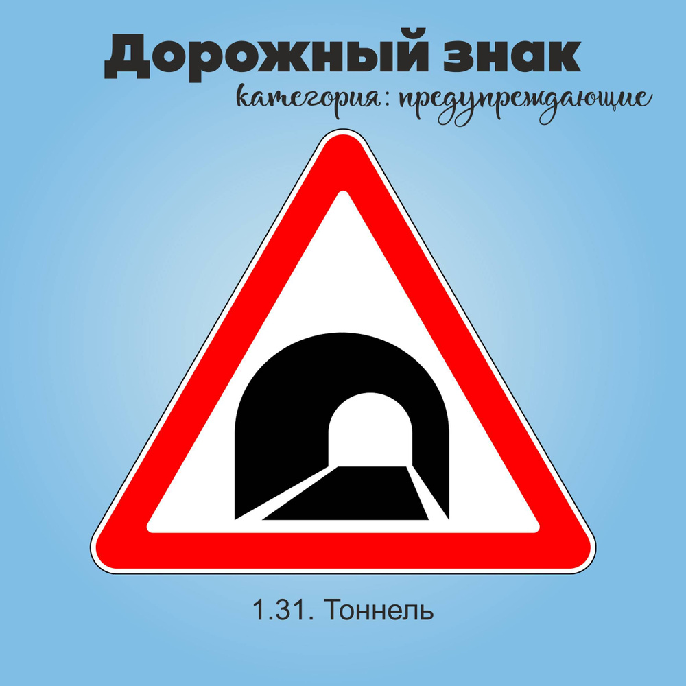 Табличка информационная "1.31. Тоннель" #1