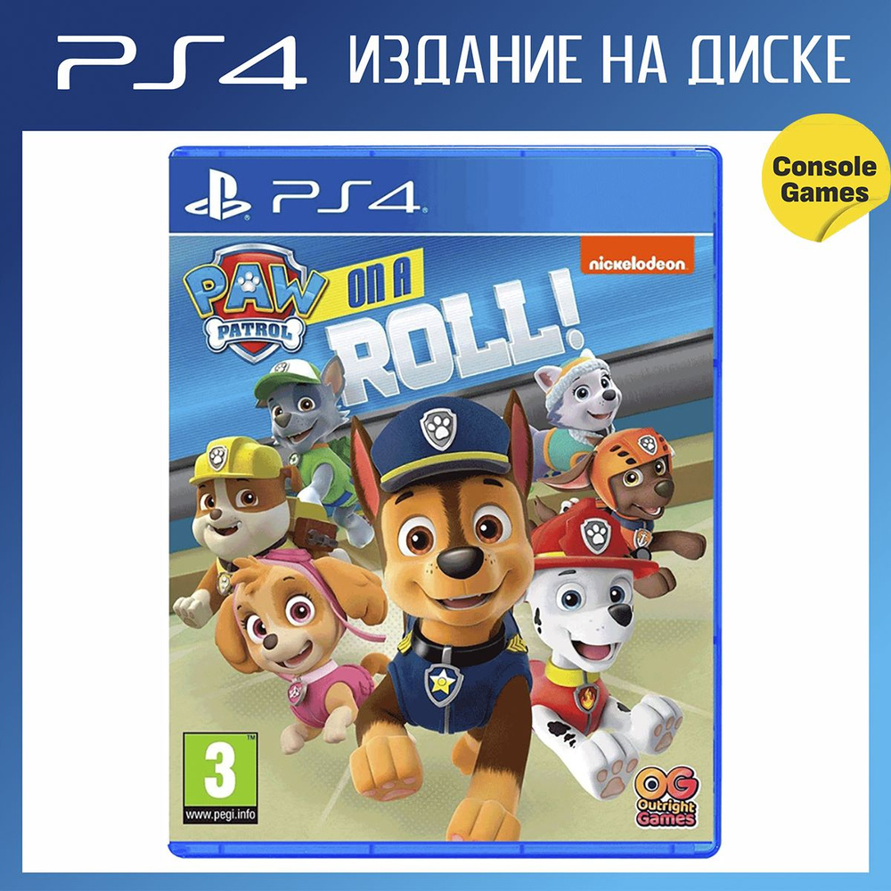 Игра PS4 PAW Patrol: On a Roll (Щенячий патруль) (английская версия)  (PlayStation 4, Английская версия)