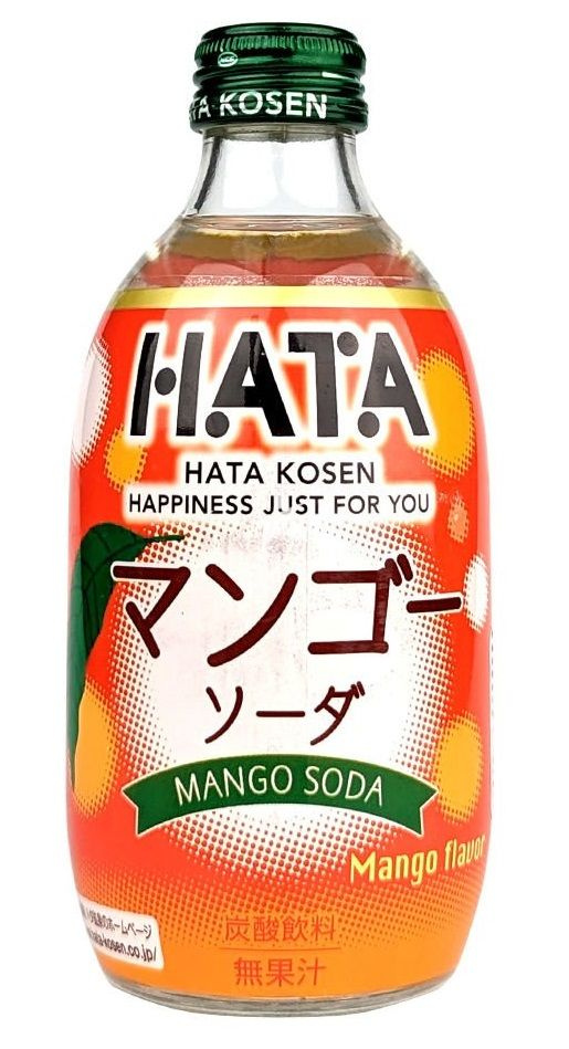 Газированный напиток Ramune HATA KOSEN / Рамунэ хата косен Манго 300мл (Япония)  #1
