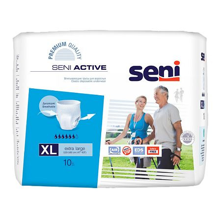 Seni Подгузники-трусы Active для взрослых Extra Large, 10 шт #1