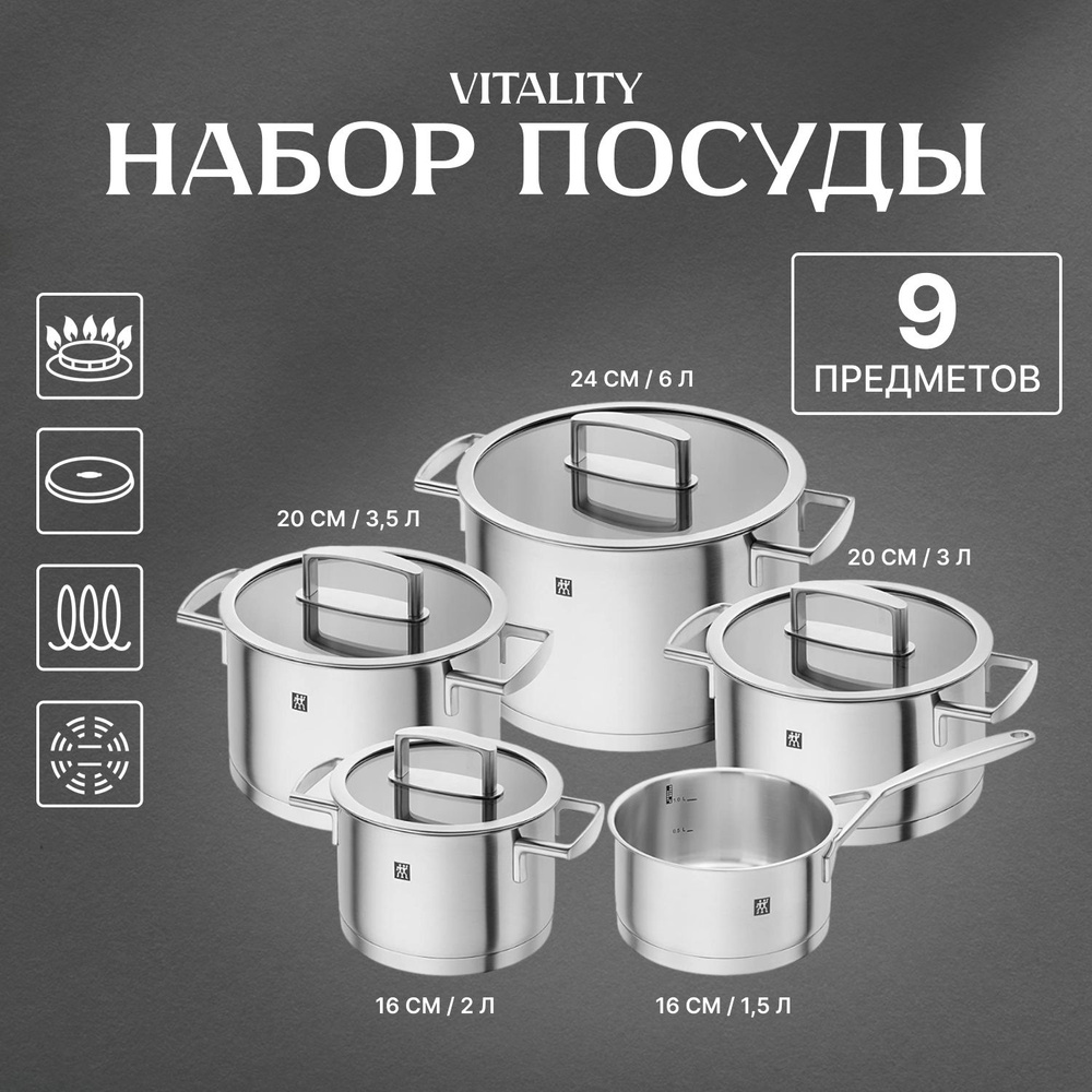 Набор посуды Zwilling Vitality 66460-000-0 из 5 предметов #1