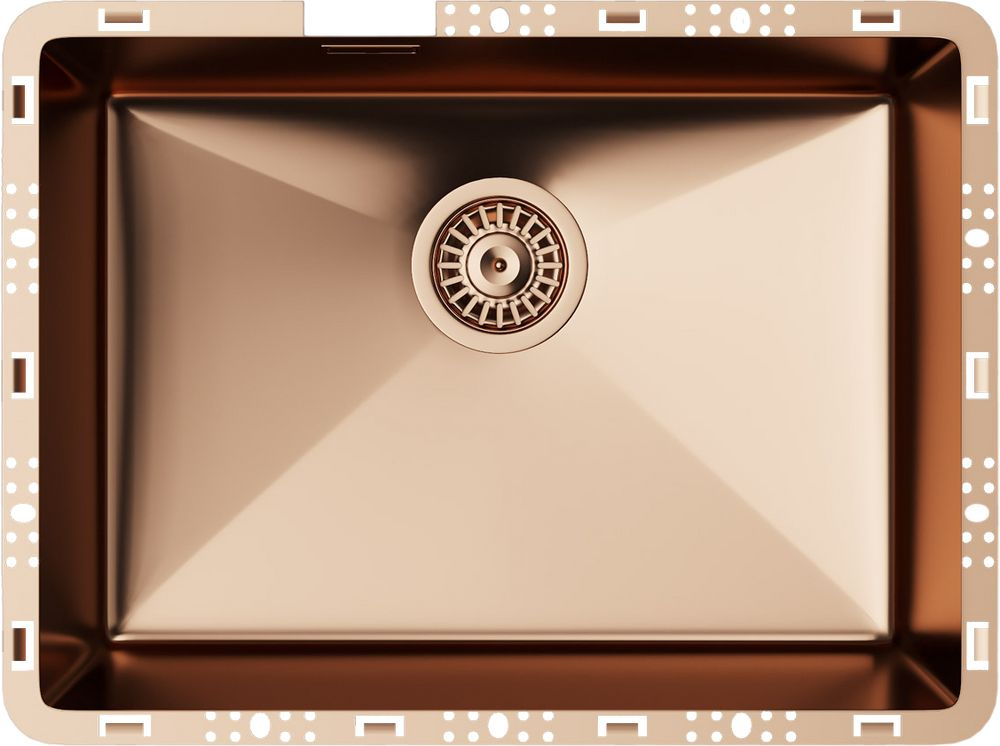 Мойка кухонная TopZero TZ RS 550 металлическая, прямоугольная, 60x45 ...