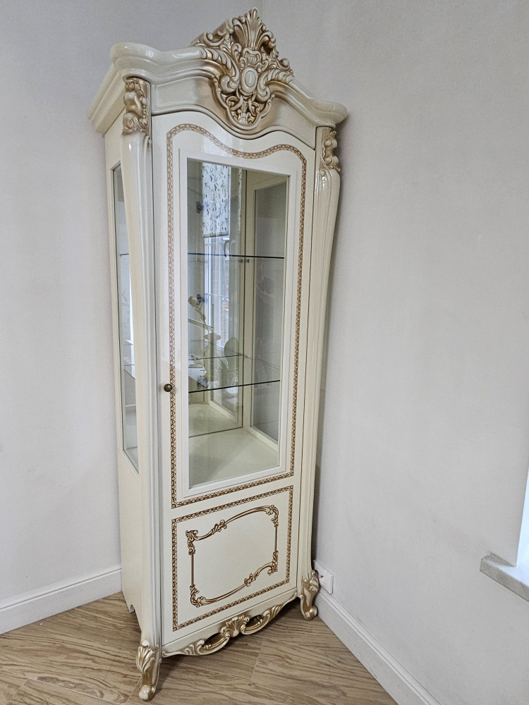 Шкаф-витрина Диа мебель Джоконда, 80.5x61x225 см - купить по выгодной ...