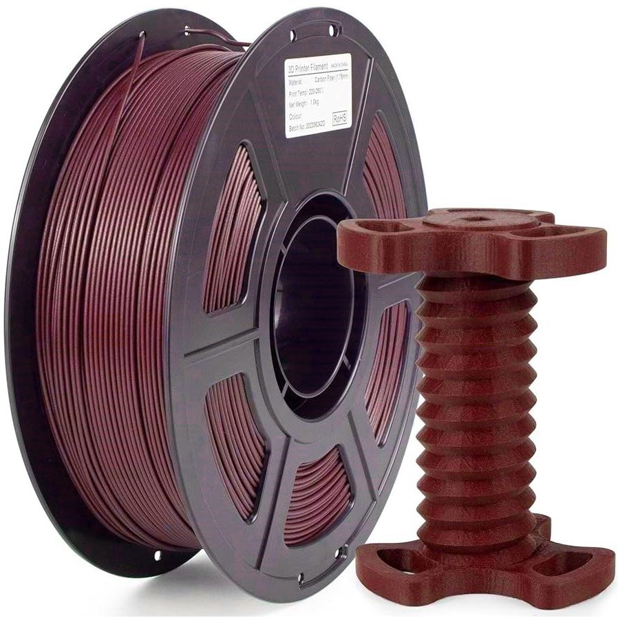 Пластик для 3D принтера Carbon Fiber PLA, 1kg/roll 1.75mm Red / TOYAR ...