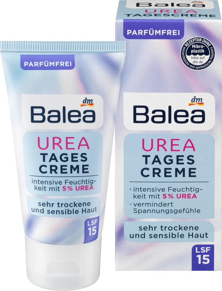 Balea Urea Tagescreme, Дневной Крем с мочевиной 5%, 50 мл #1