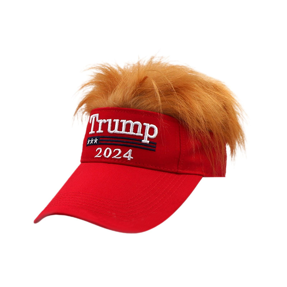Сохраните Америку снова великой. Шляпа Трампа, 2024, парик с вышивкой ...