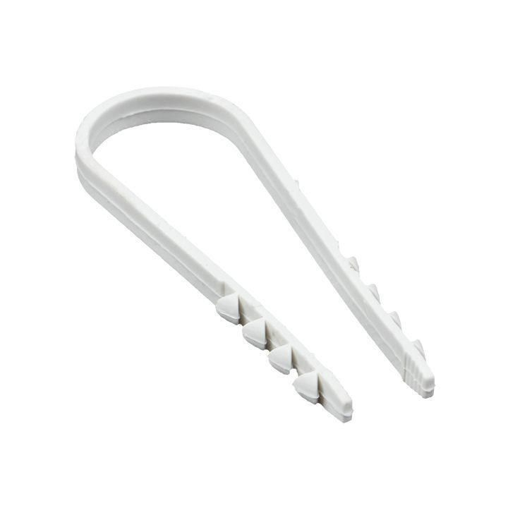 Дюбель-хомут d19-25мм для круглого кабеля бел. (уп.50шт) PROxima EKF plc-ncs50-19x25w  #1