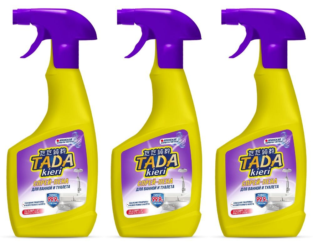 TADA kieri Антибактериальная спрей-пена для ванны и туалета, 500 мл, 3 ...