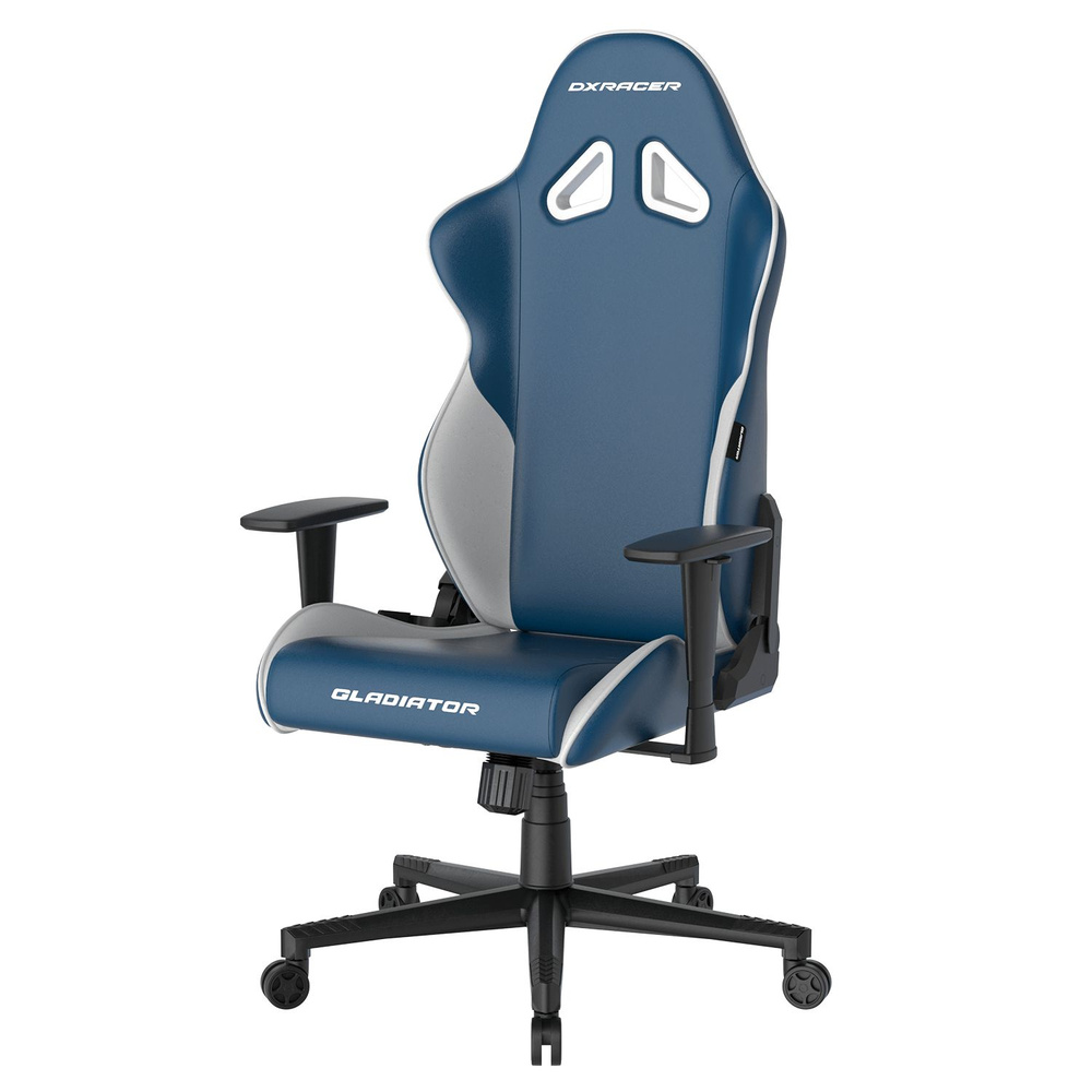 DxRacer Игровое компьютерное кресло G2300 - СЕРИЯ, белый, светло-синий  #1