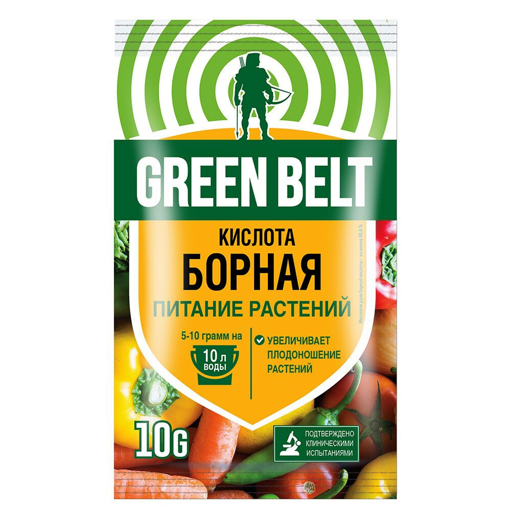 Удобрение борная кислота Green Belt 10 г #1