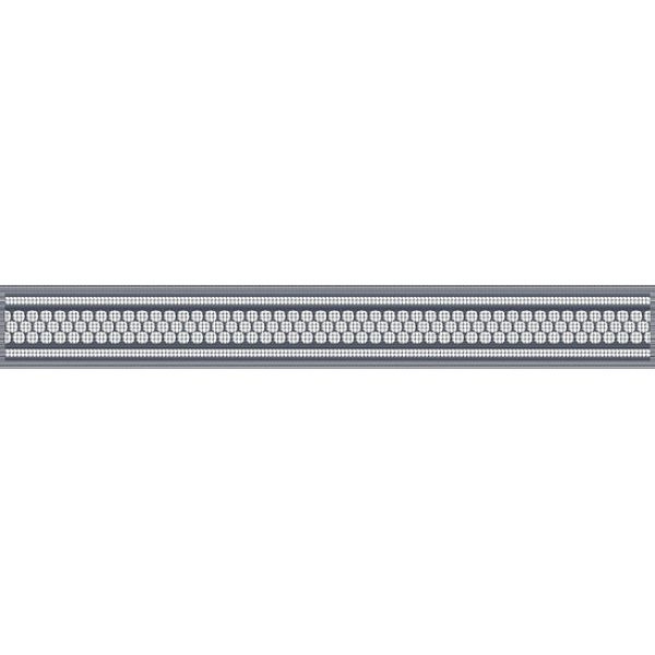 НЕФРИТ-КЕРАМИКА Бордюр Эрмида серый (06-1020-2) 5х40 #1