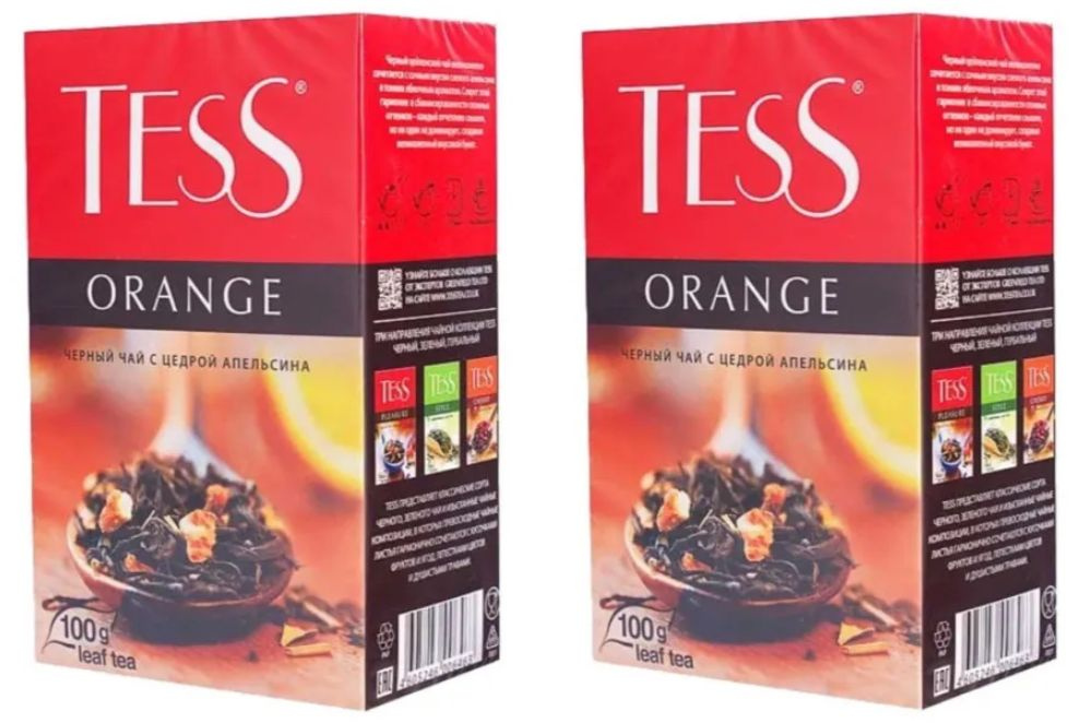 Чай черный листовой Tess Orange (Тесс Оранж), 100 гр - 2 штуки #1
