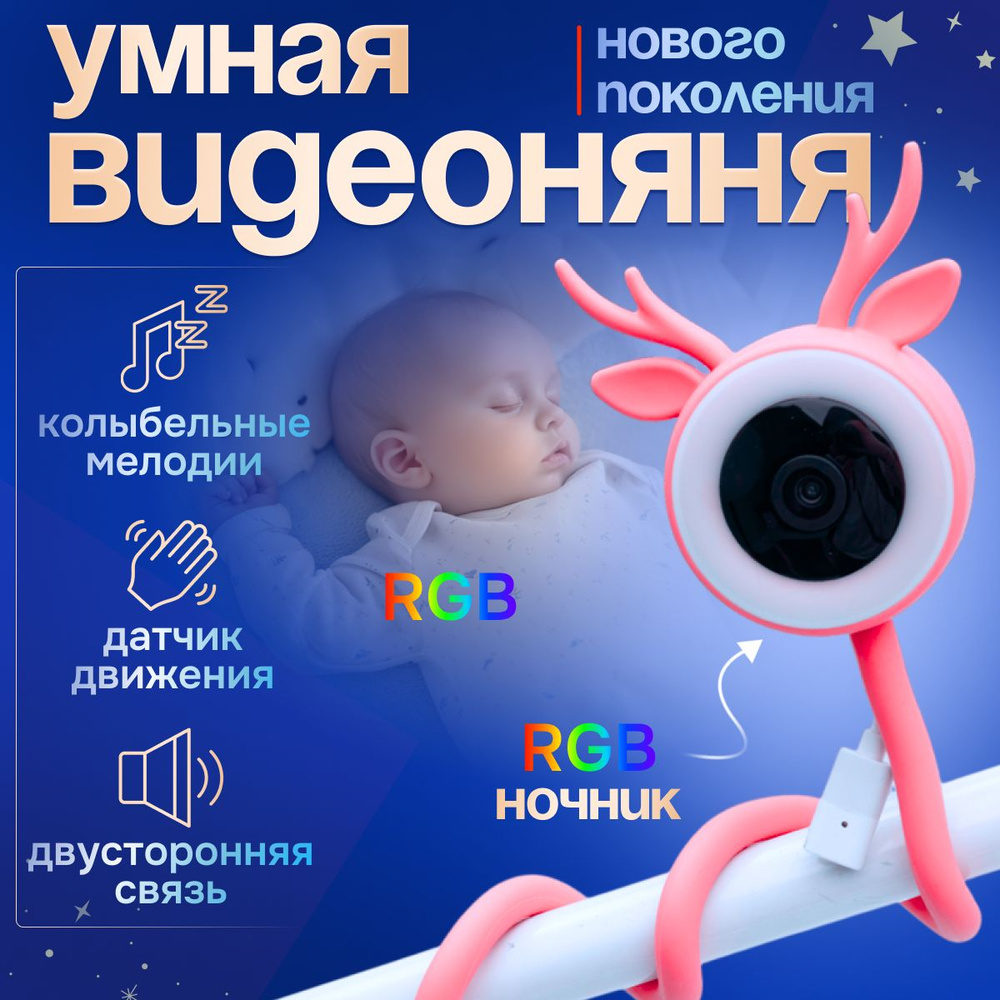 Видео няня беспроводная WIFI IP , baby monitor, радионяня для новорожденных  детей, камера видеонаблюдения купить на OZON по низкой цене (1583377825)