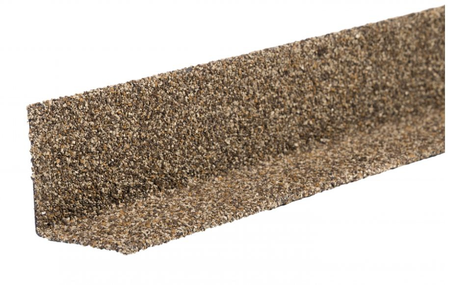 Уголок металлический внутренний для фасадной плитки ТЕХНОНИКОЛЬ HAUBERK 1250х50х50 мм, песчаный кирпич #1