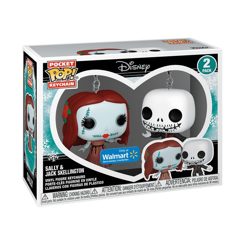 Брелок Funko Pocket POP! Keychain: Disney's The Nightmare Before Christmas - Jack Skellington & Sally #1