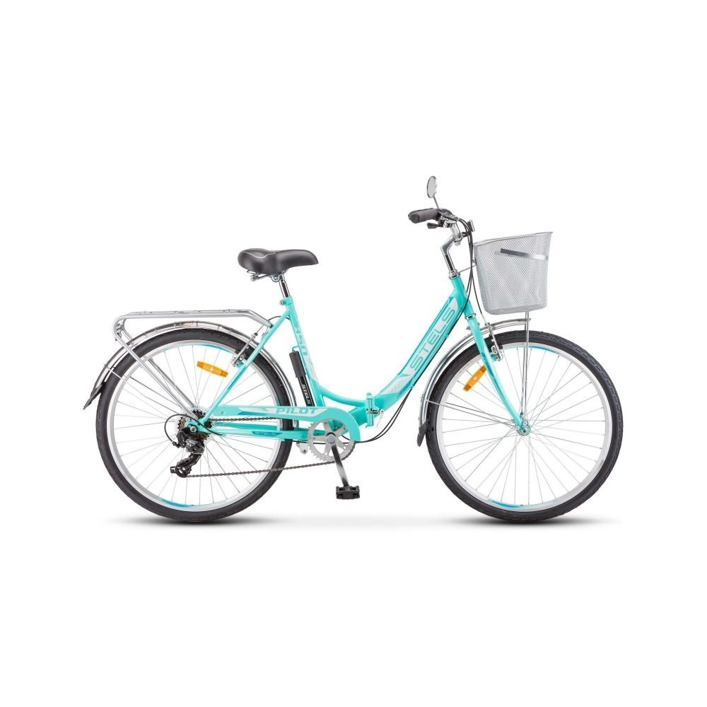 Велосипед Stels Pilot 850 V 26 Z010 (2024) 19 морская волна + корзина ...