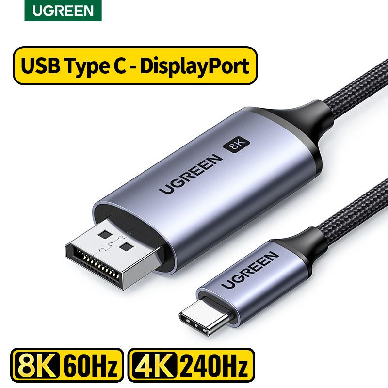 Кабель USB Type-C, DisplayPort Ugreen CM655 - купить по низкой цене в ...