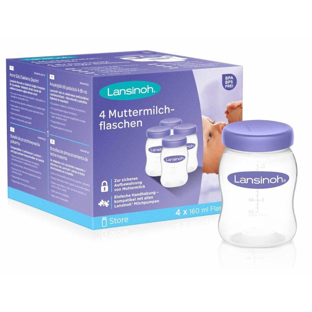 Lansinoh Контейнер для хранения грудного молока 4x160 мл ...