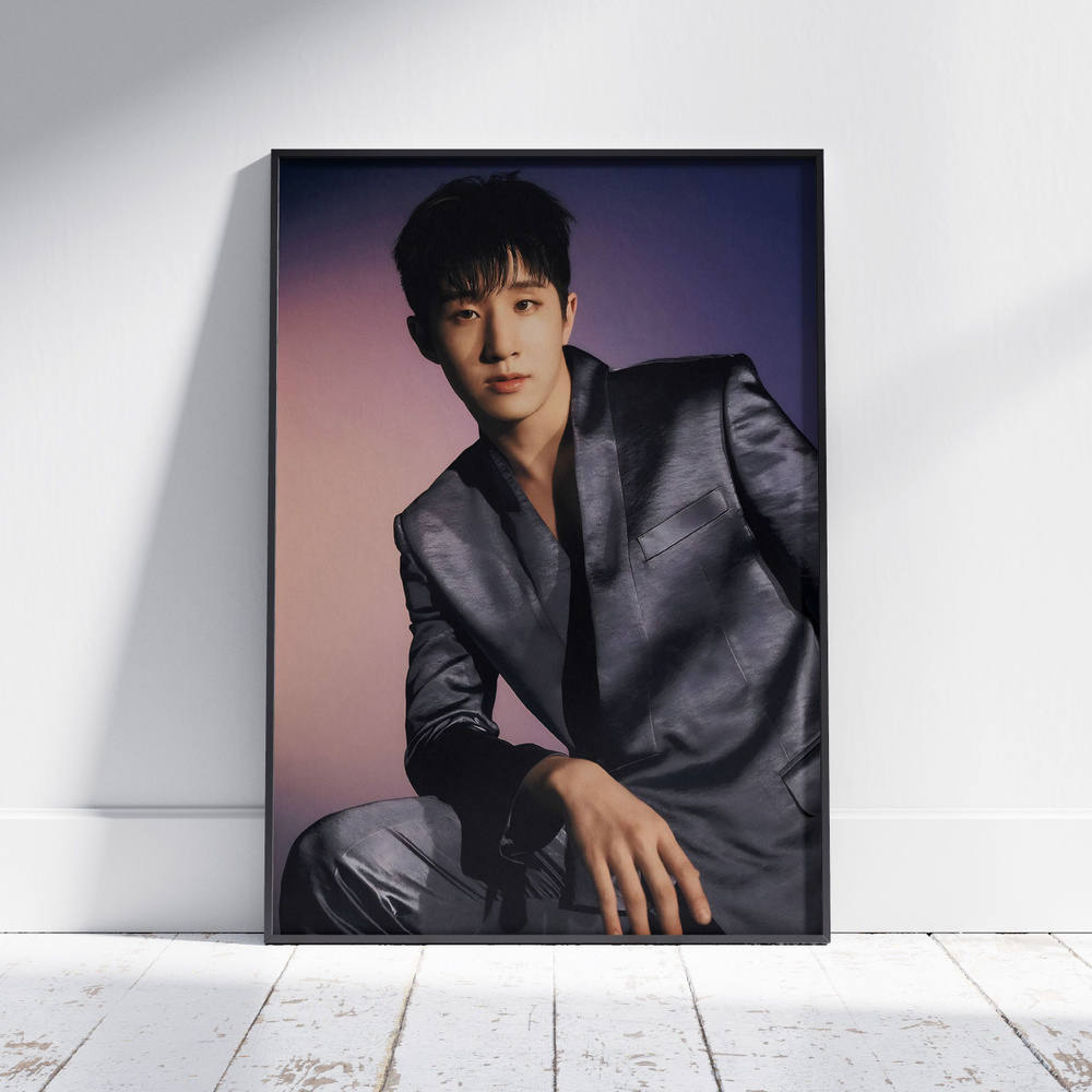 Плакат на стену для интерьера КПОП (ASTRO - ДжинДжин - Jinjin 2) - Постер по K-POP музыке формата А4 #1