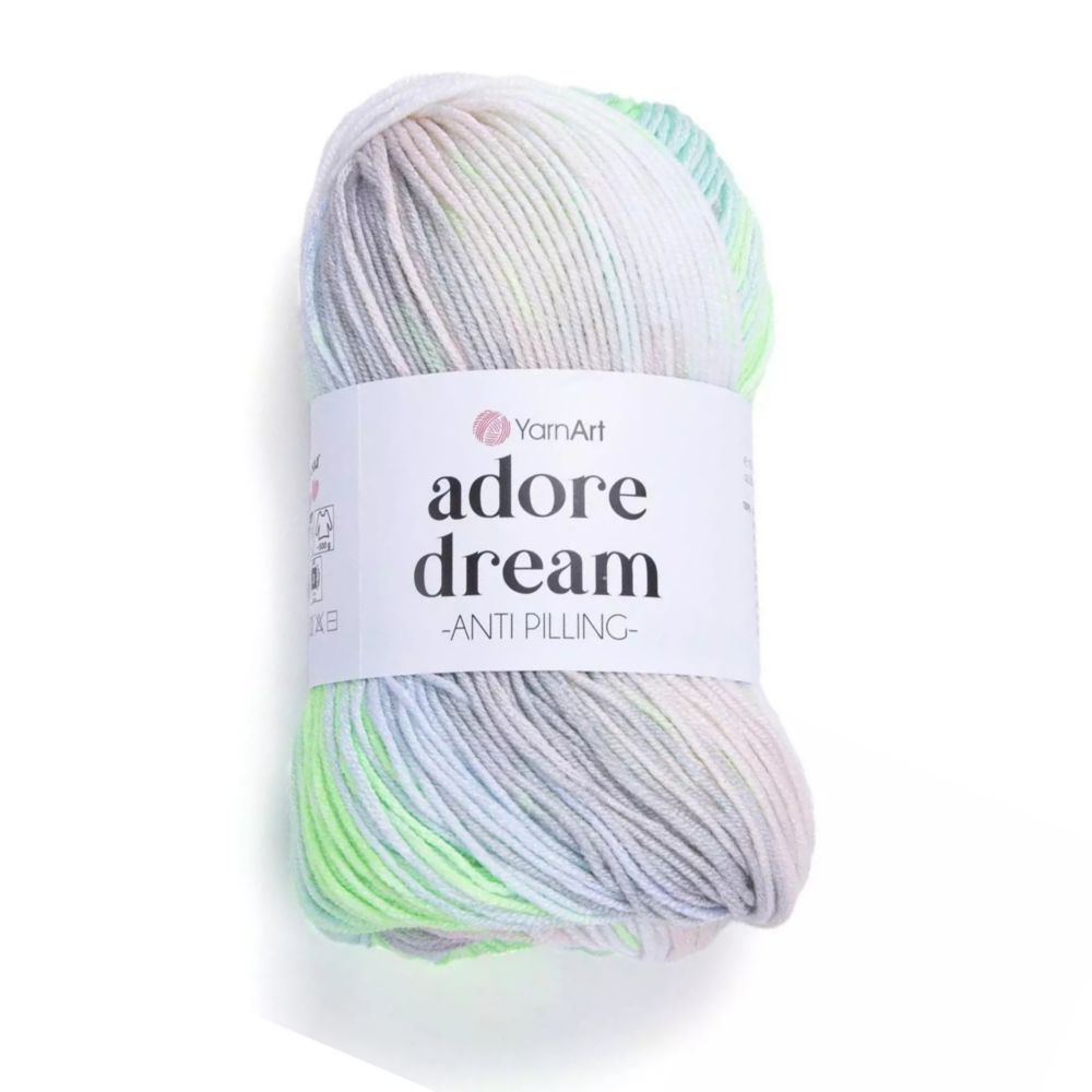 Пряжа для вязания YarnArt Adore Dream 1052 серый салатовый 100 гр/280 м 100% антипиллинг акрил  #1