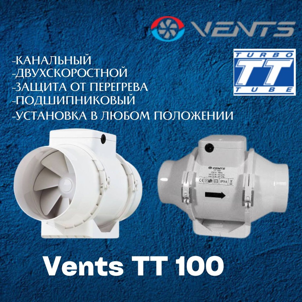 Вентилятор канальный Вентс ТТ 100 #1